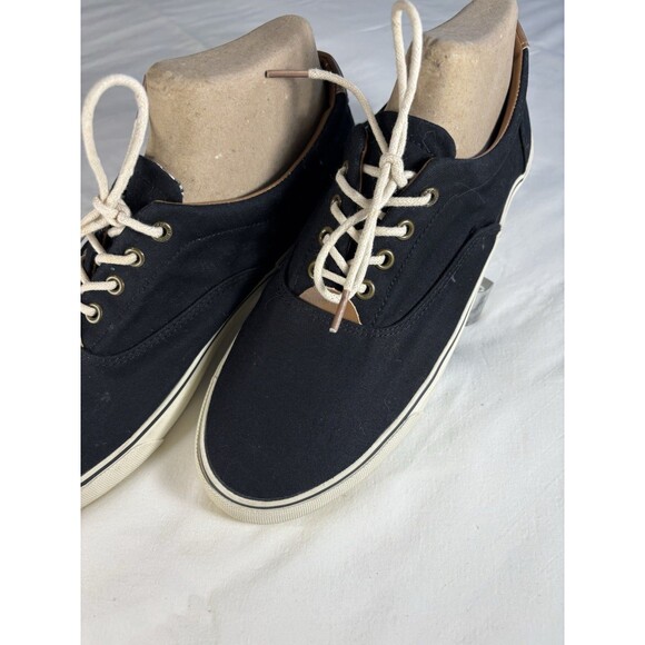 Bass G.H. Bass & Co. Women's Navigate Canvas Loafer Black/White Size 9.5 M Flat - Picture 2 of 5